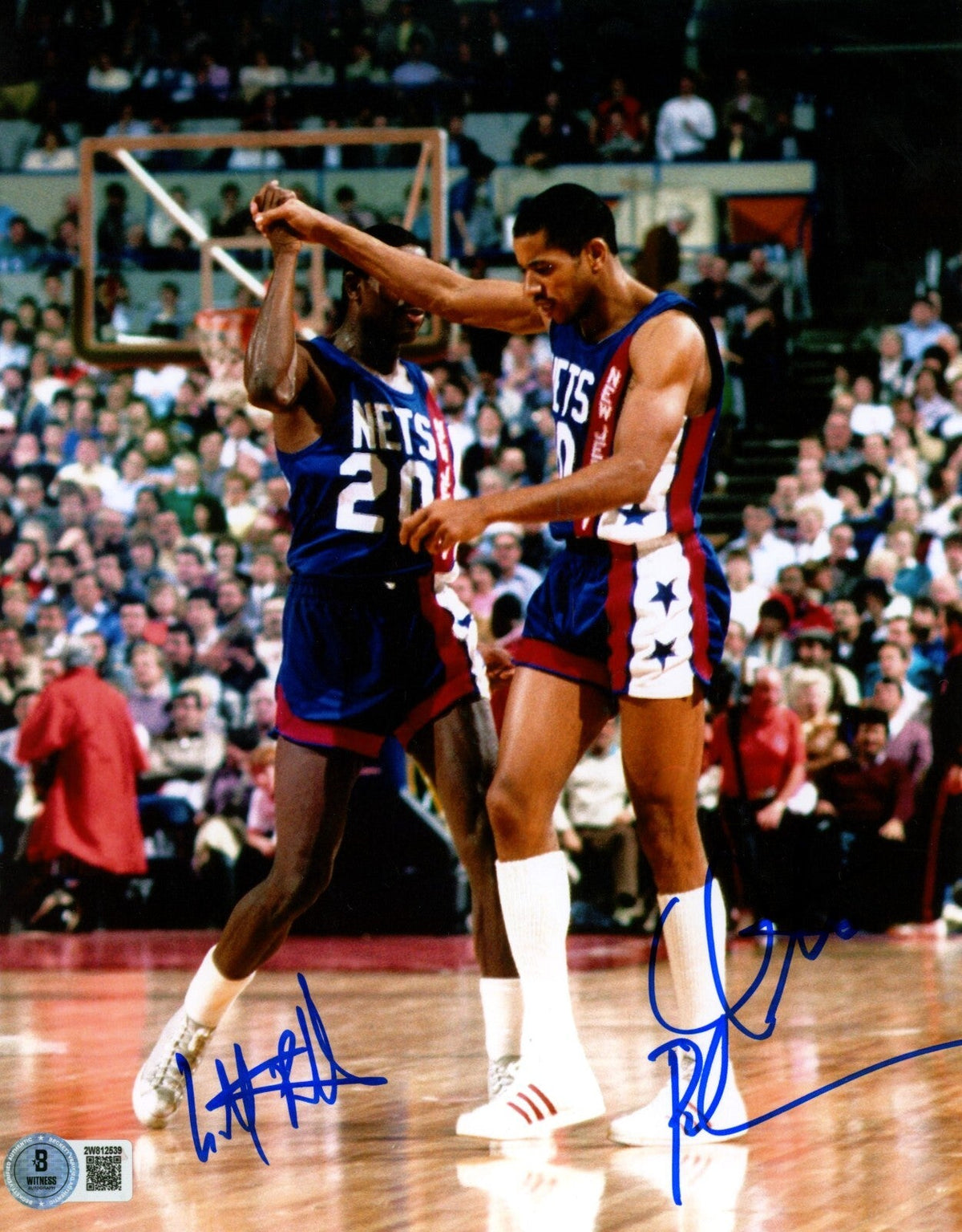 Micheal Ray Richardson &amp; Otis Birdsong Dual Signed 8x10 Photo Beckett W BAS COA
