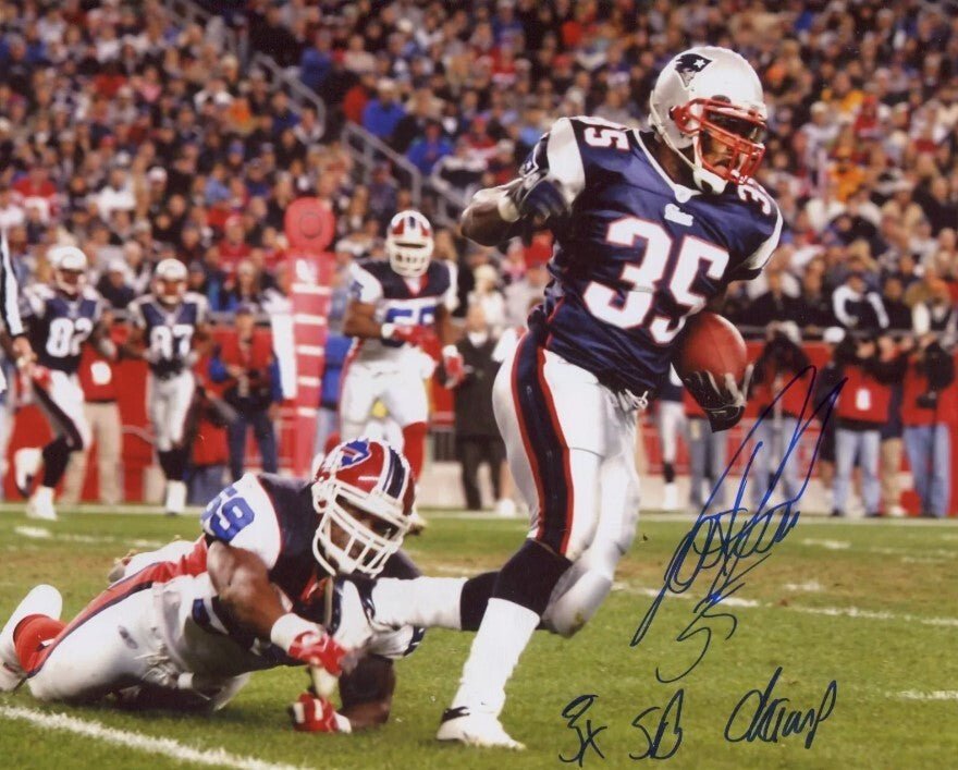Patrick Pass Signed New England Patriots 8x10 Photo w/ 3x SB Champ LSCM COA #3
