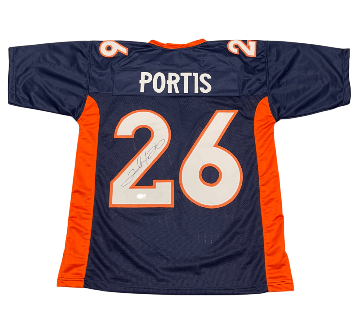 Clinton Portis Signed Denver Broncos Custom Jersey Beckett Witness BAS COA