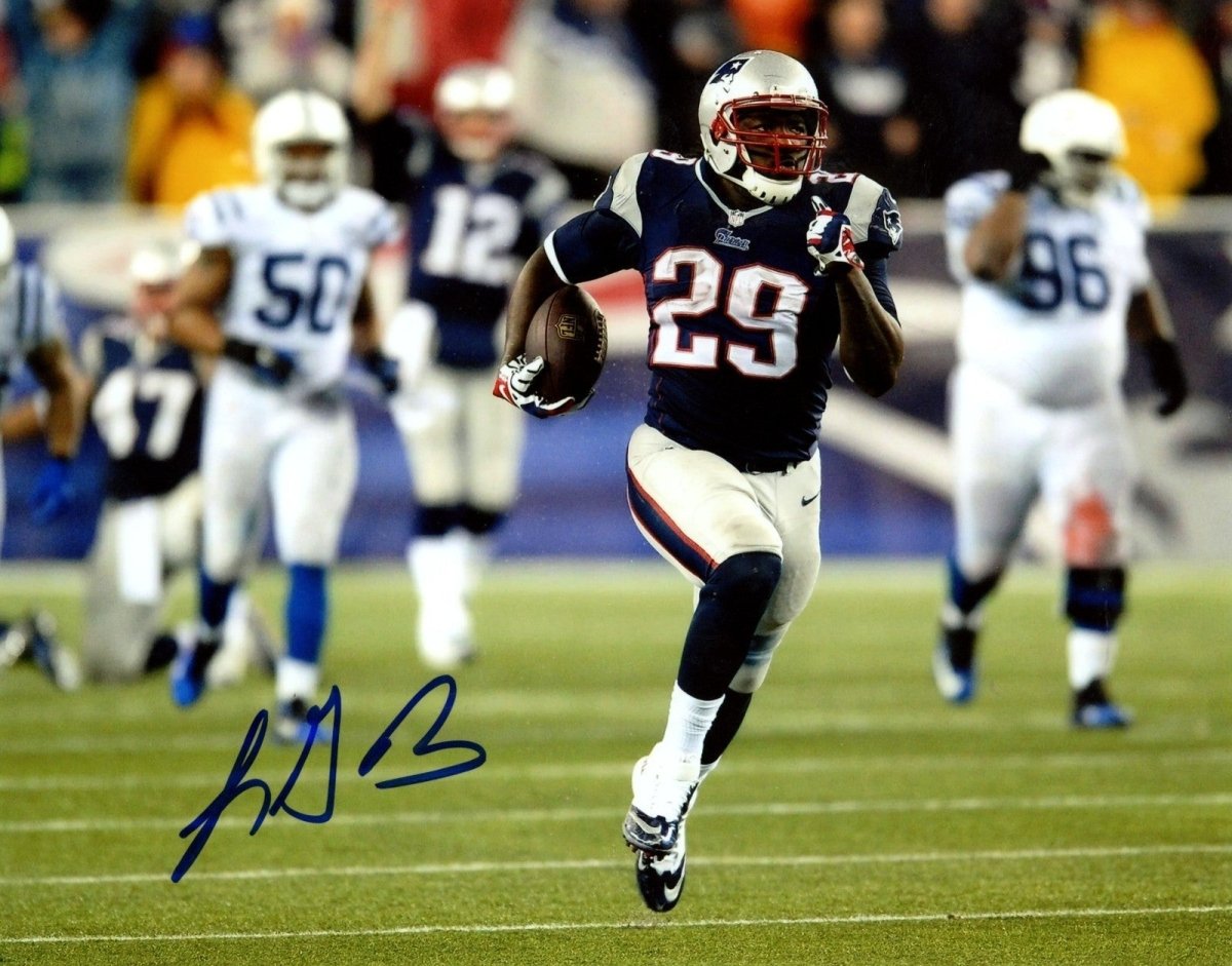 LeGarrette Blount Signed Autographed New England Patriots 8x10 LSCM COA #3