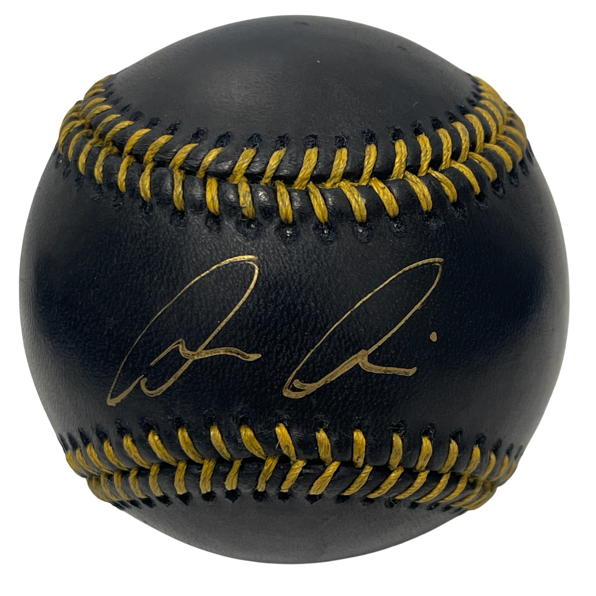 Luis Medina Signed Black Rawlings ROMLB Baseball PSA ITP COA Athletics