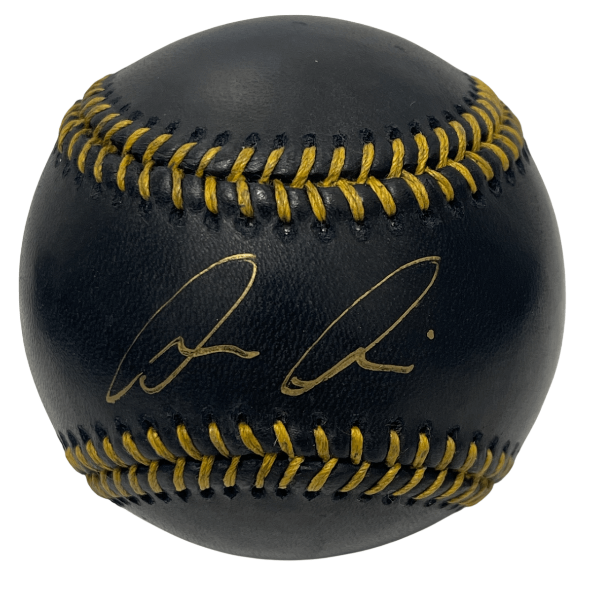 Luis Medina Signed Black Rawlings ROMLB Baseball PSA ITP COA Athletics