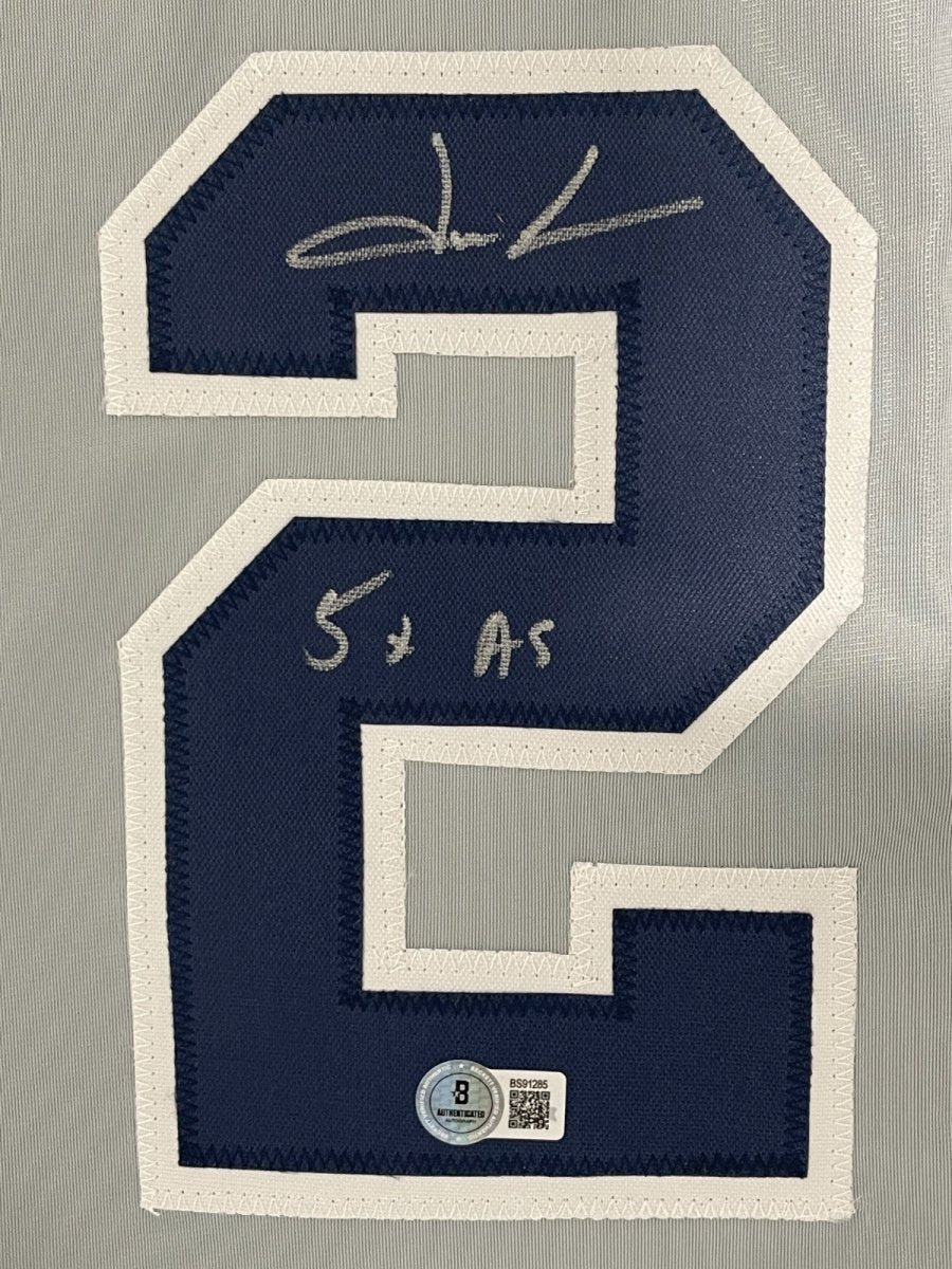 Jason Giambi Signed New York Yankees Custom Jersey w/ 5x AS Beckett BAS COA