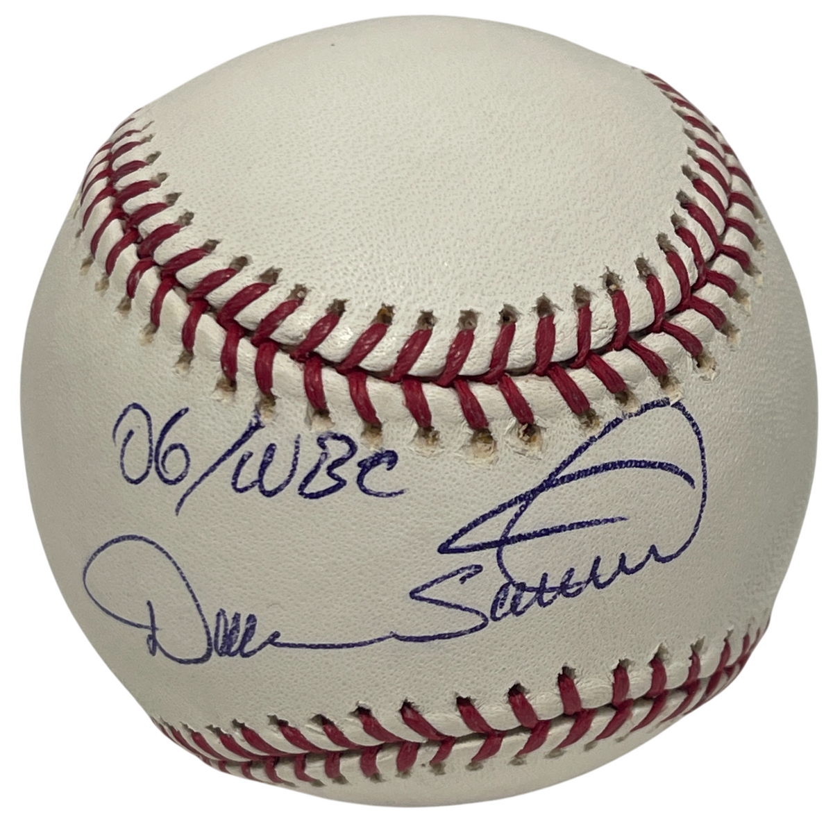 Duaner Sanchez Signed Autographed ROMLB Baseball w/ 06 WBC NY Mets LSCM COA