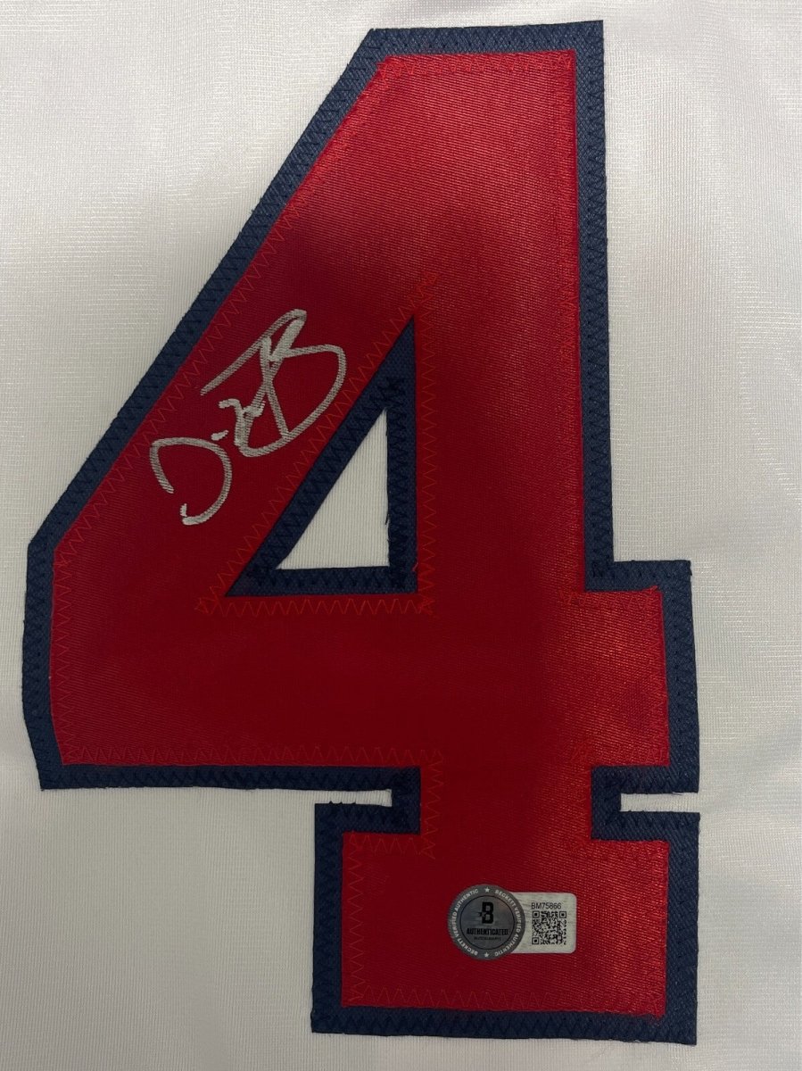 Dave Martinez Signed Washington Custom Jersey Beckett Witness BAS COA