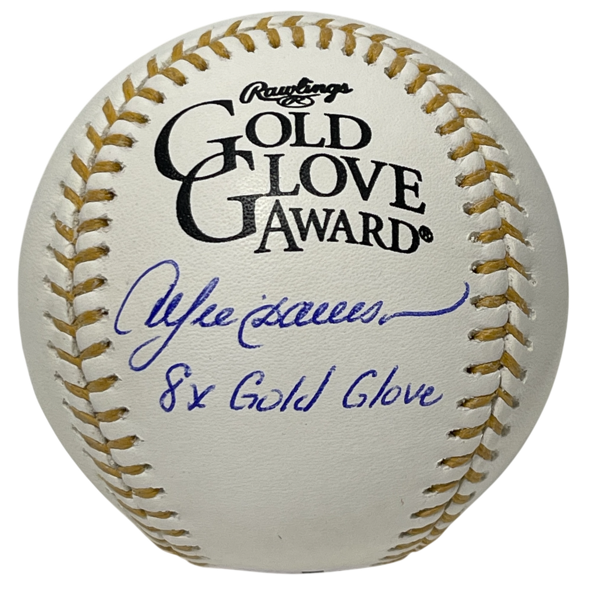 Andre Dawson Signed Rawlings Gold Glove Baseball w/ 8x GG Beckett Wit BAS COA