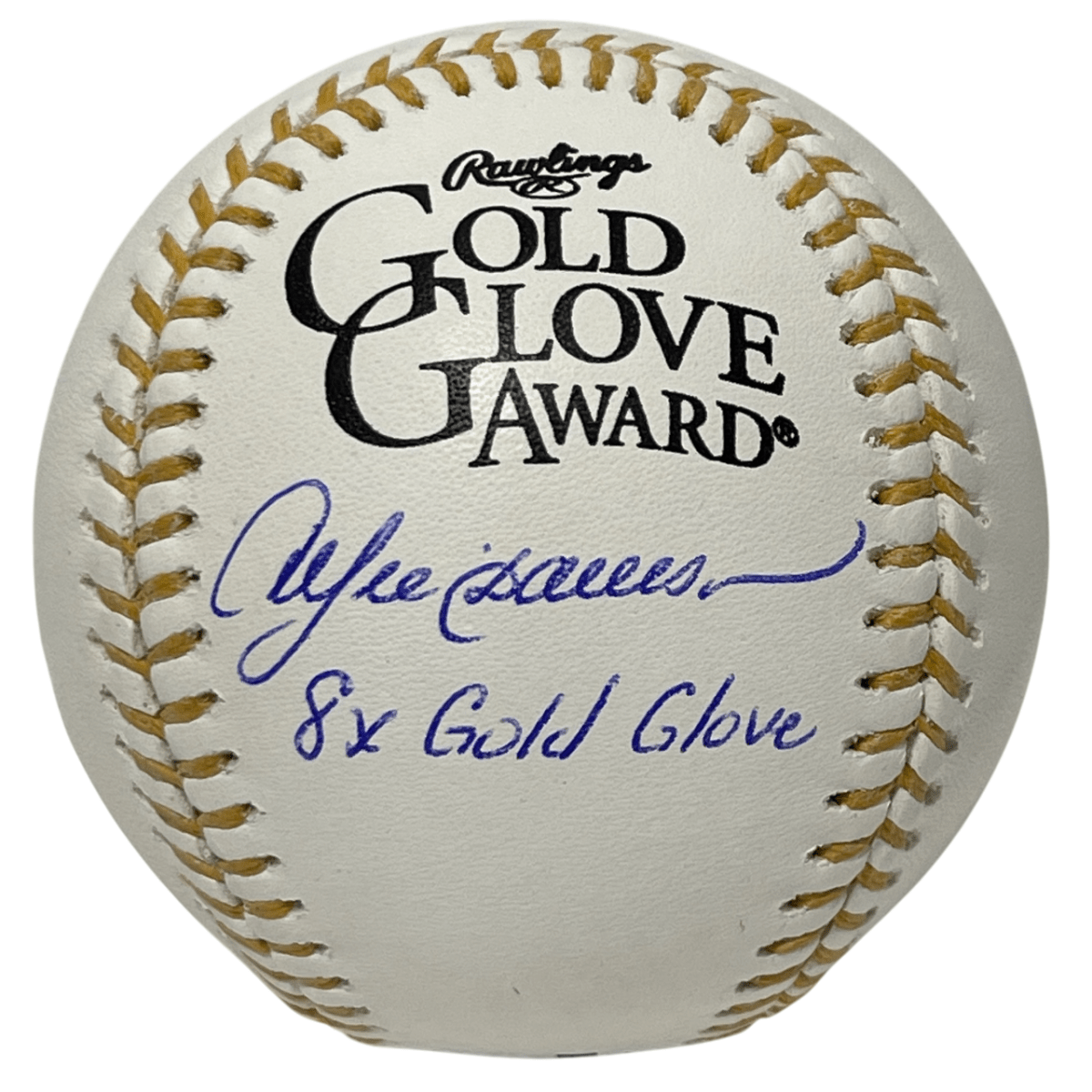 Andre Dawson Signed Rawlings Gold Glove Baseball w/ 8x GG Beckett Wit BAS COA