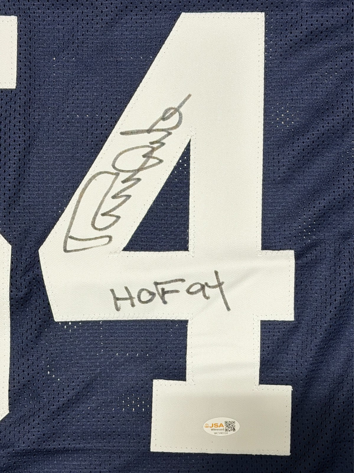 Randy White Signed Dallas Cowboys Custom TB Jersey w/ HOF 94 JSA Witness COA