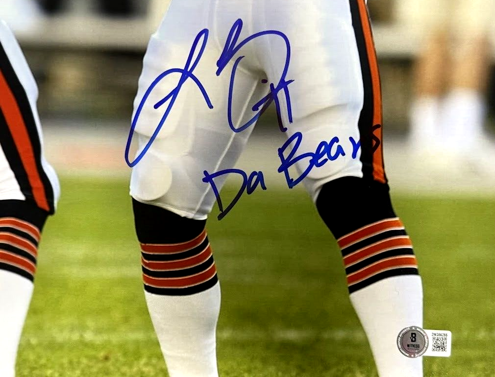 Brian Urlacher &amp; Lance Briggs Dual Signed Auto 16x20 Photo w Ins Beckett BAS COA