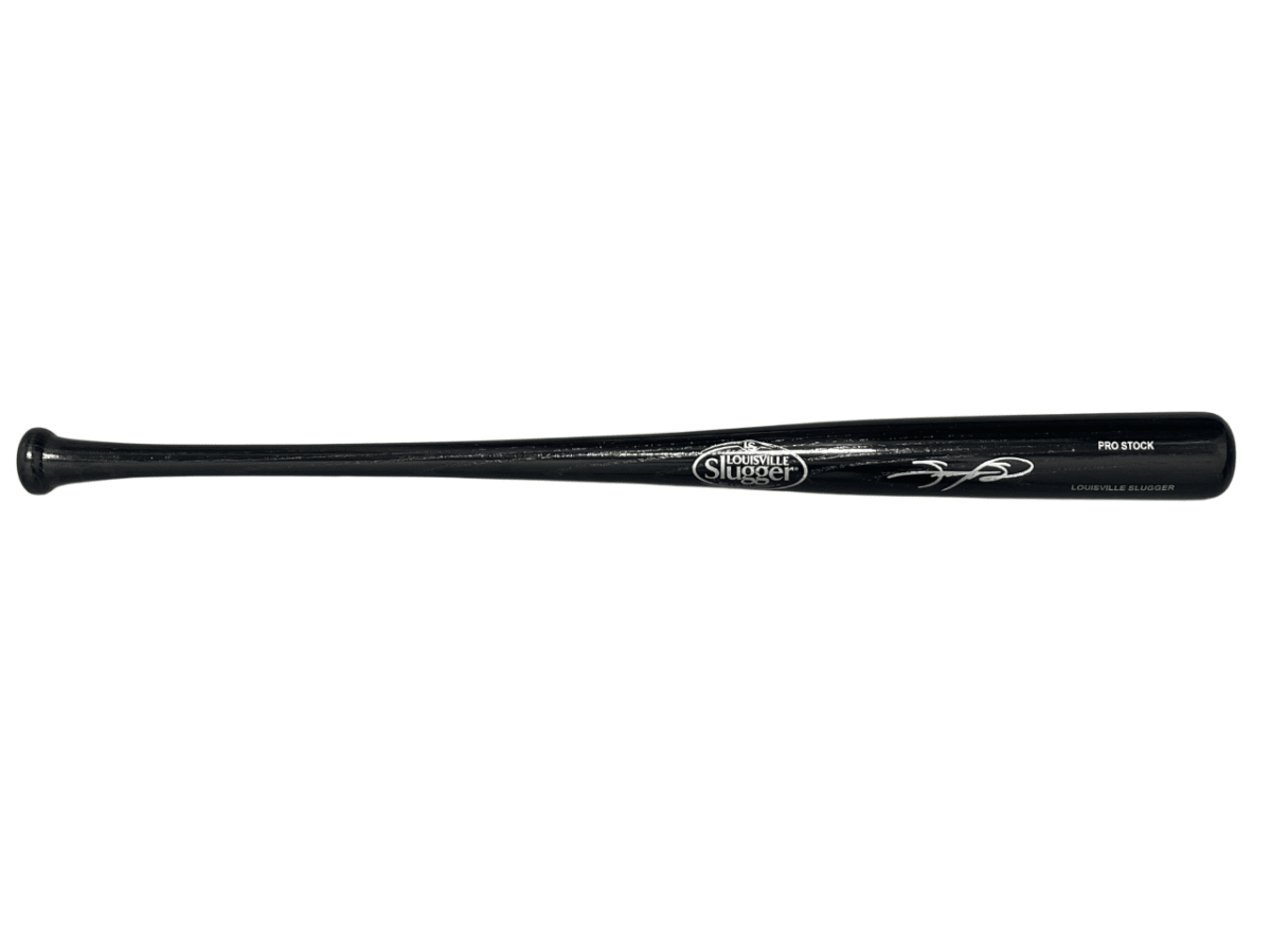 Sammy Sosa Signed Black Louisville Slugger Baseball Bat Beckett Witness BAS COA