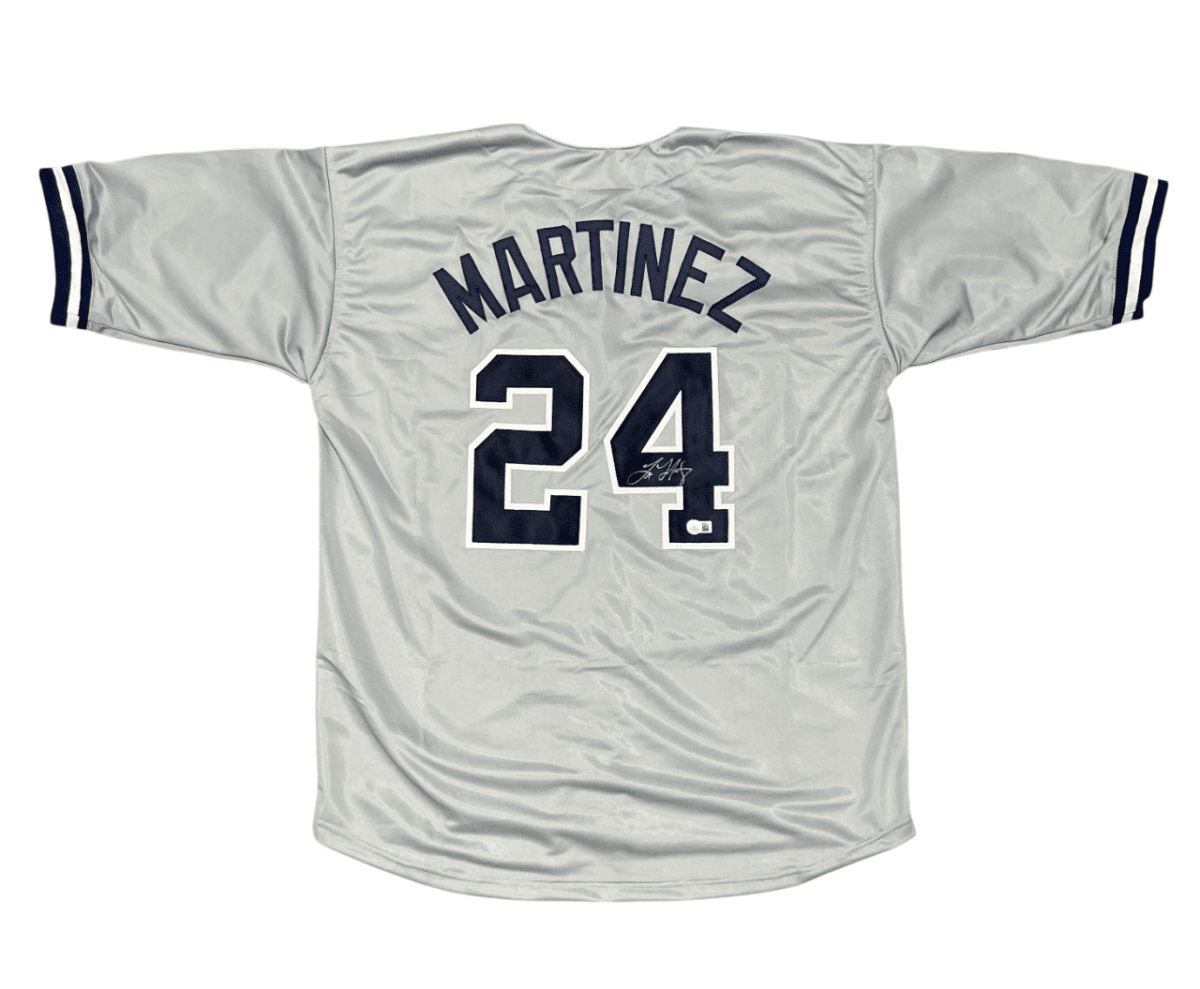 Tino Martinez Signed New York Yankees Custom Jersey Beckett Witness BAS COA