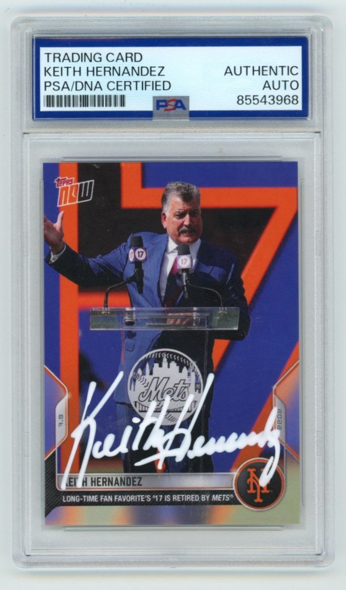 Keith Hernandez 2022 Topps Now #500 #17 Retired Signed PSA Authentic Auto Mets