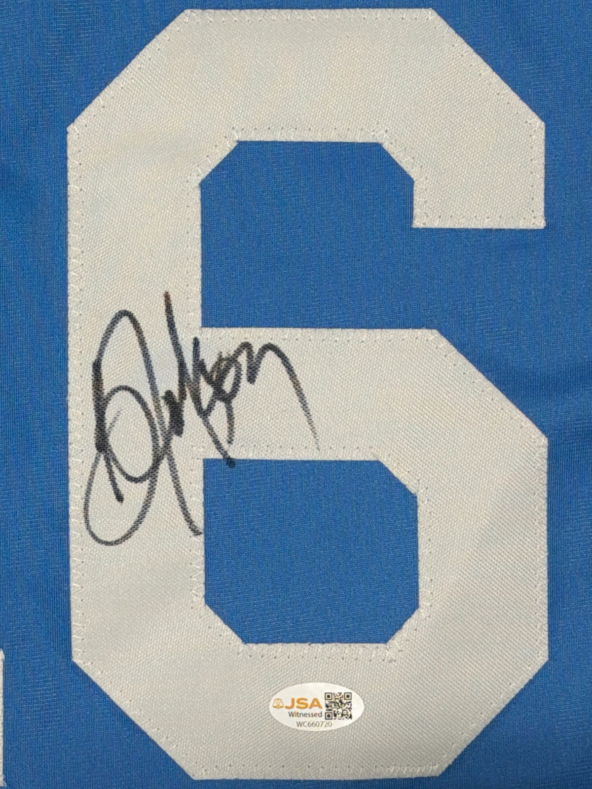 Bo Jackson Signed Autographed Kansas City Royals Custom Jersey JSA Witness COA