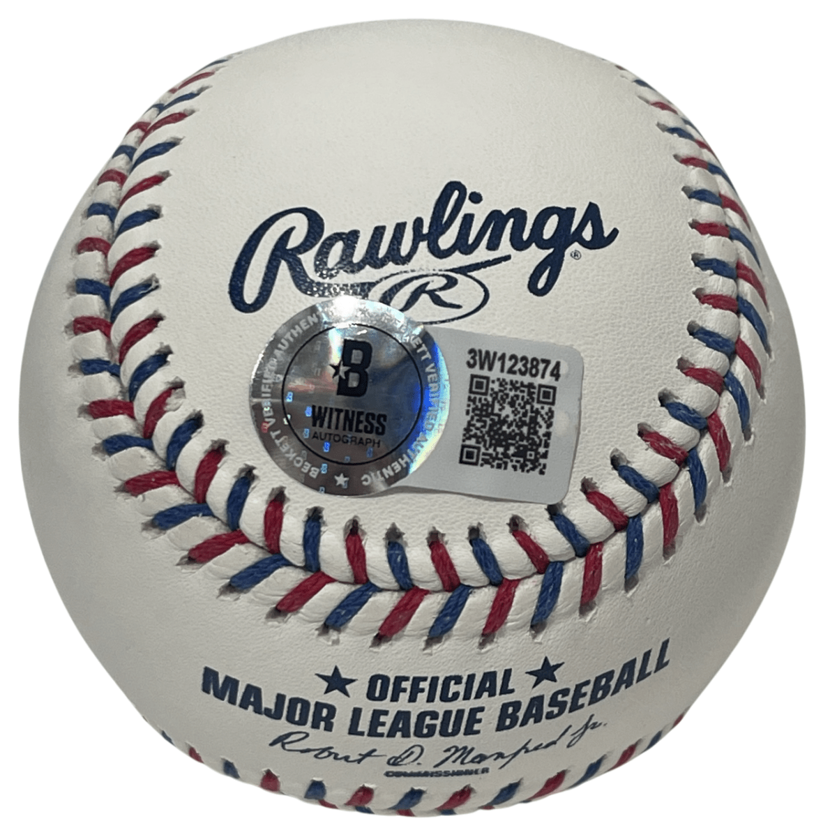 Sammy Sosa Signed Cubs Logo ROMLB Baseball w/ 609 HR Beckett Witness BAS COA