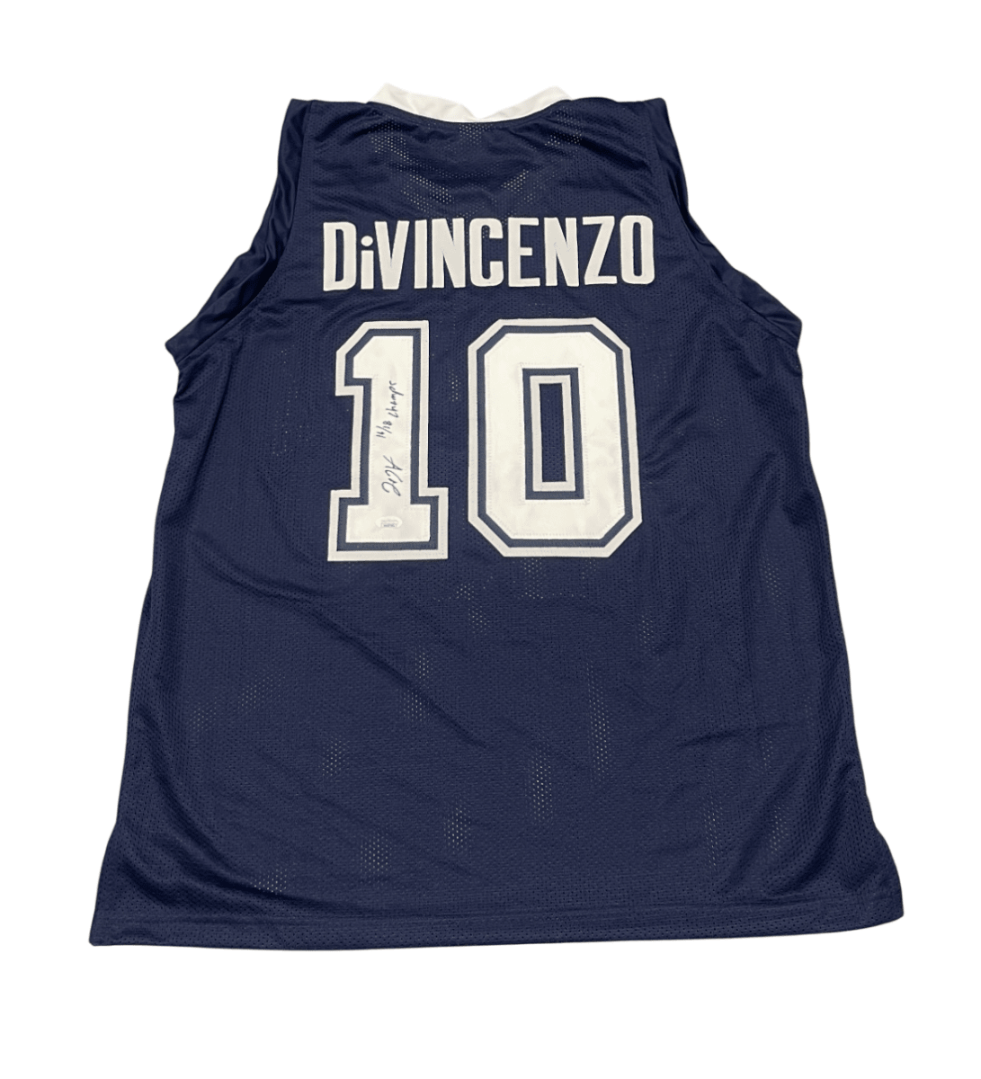 Donte DiVincenzo Signed Villanova Custom Jersey w/ 16 & 18 Champs JSA COA