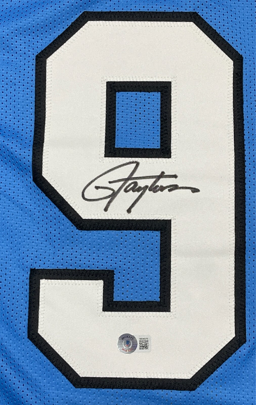 Lawrence Taylor Signed North Carolina Custom Jersey Beckett Witness BAS COA