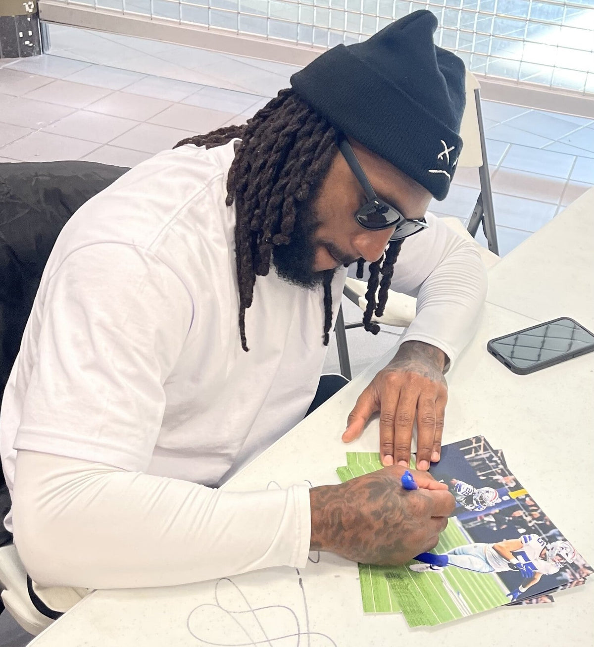 Malik Hooker Signed Dallas Cowboys 8x10 Photo Beckett Witness BAS COA #4