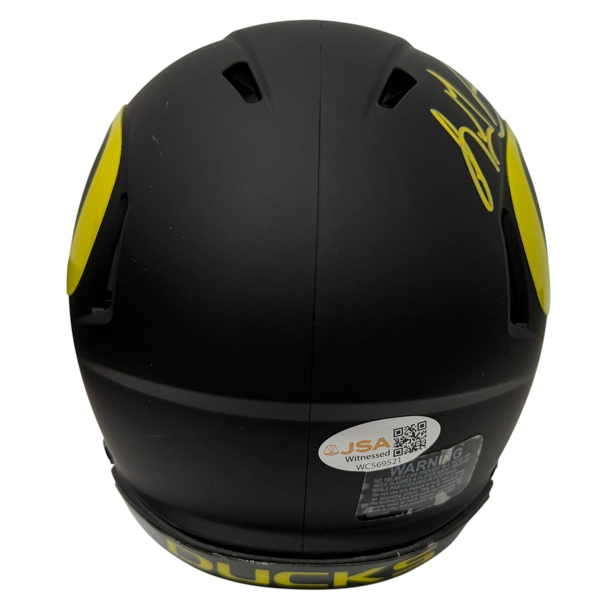 LeGarrette Blount Signed Oregon Ducks Mini Helmet w/ Quack Quack! JSA Wit COA