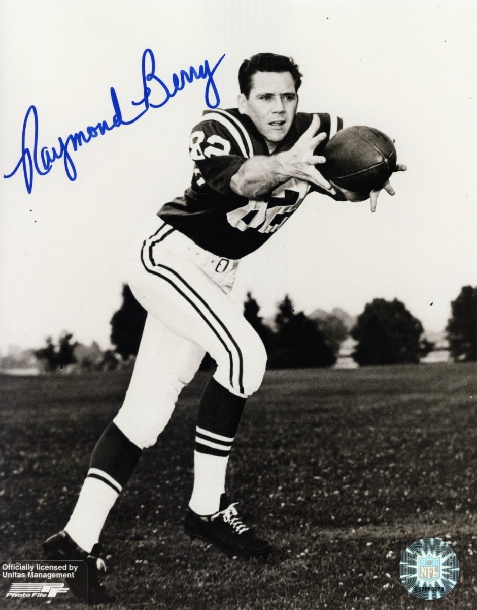Raymond Berry Signed Autographed Baltimore Colts 8x10 Photo File LSCM COA