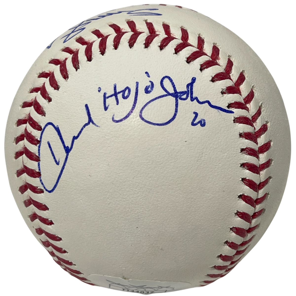 Darryl Strawberry &amp; Howard Johnson Signed ROMLB Baseball w/ Ins JSA COA Mets