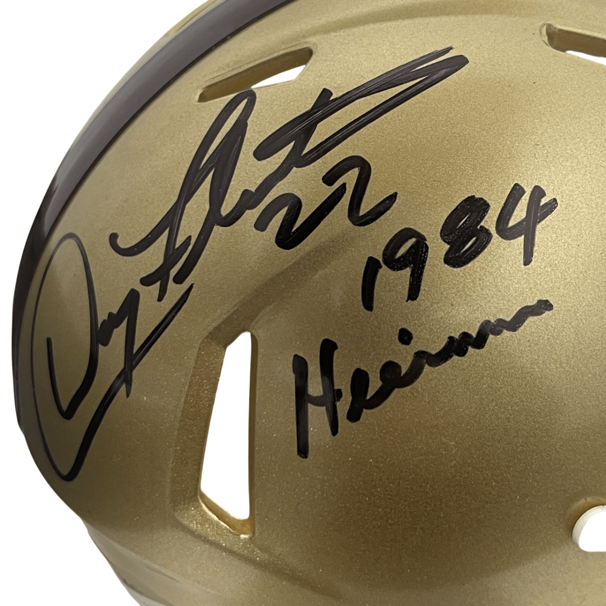 Doug Flutie Signed Boston College Mini Helmet 1984 Heisman Beckett Wit BAS COA