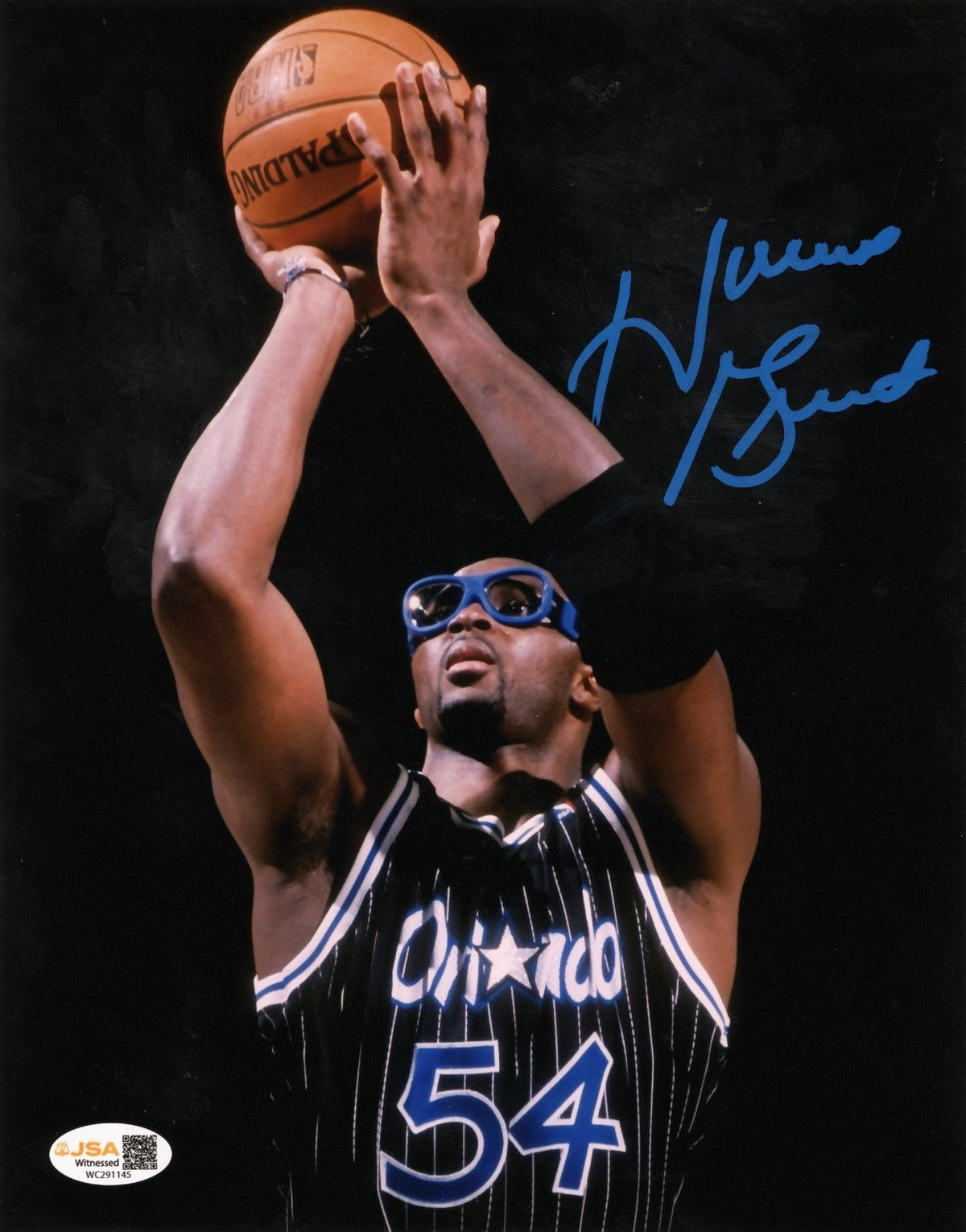 Horace Grant Signed Autographed Orlando Magic 8x10 Photo JSA WITNESS COA #2