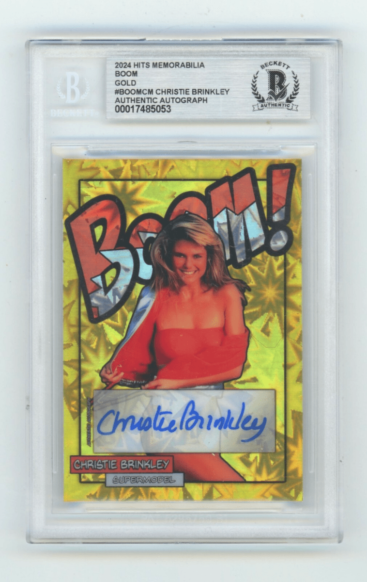 Christie Brinkley 2024 Hits Memorabilia BOOM Gold /5 Signed BGS BAS Auto