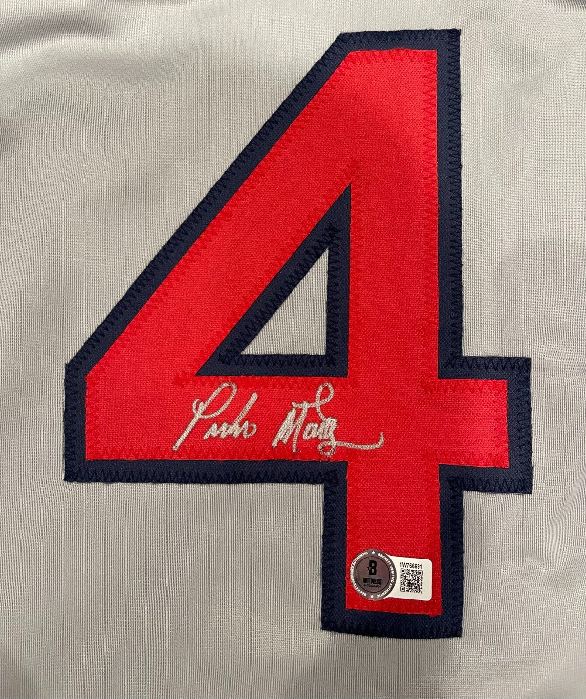 Pedro Martinez Signed Boston Red Sox Custom Jersey Beckett Witness BAS COA