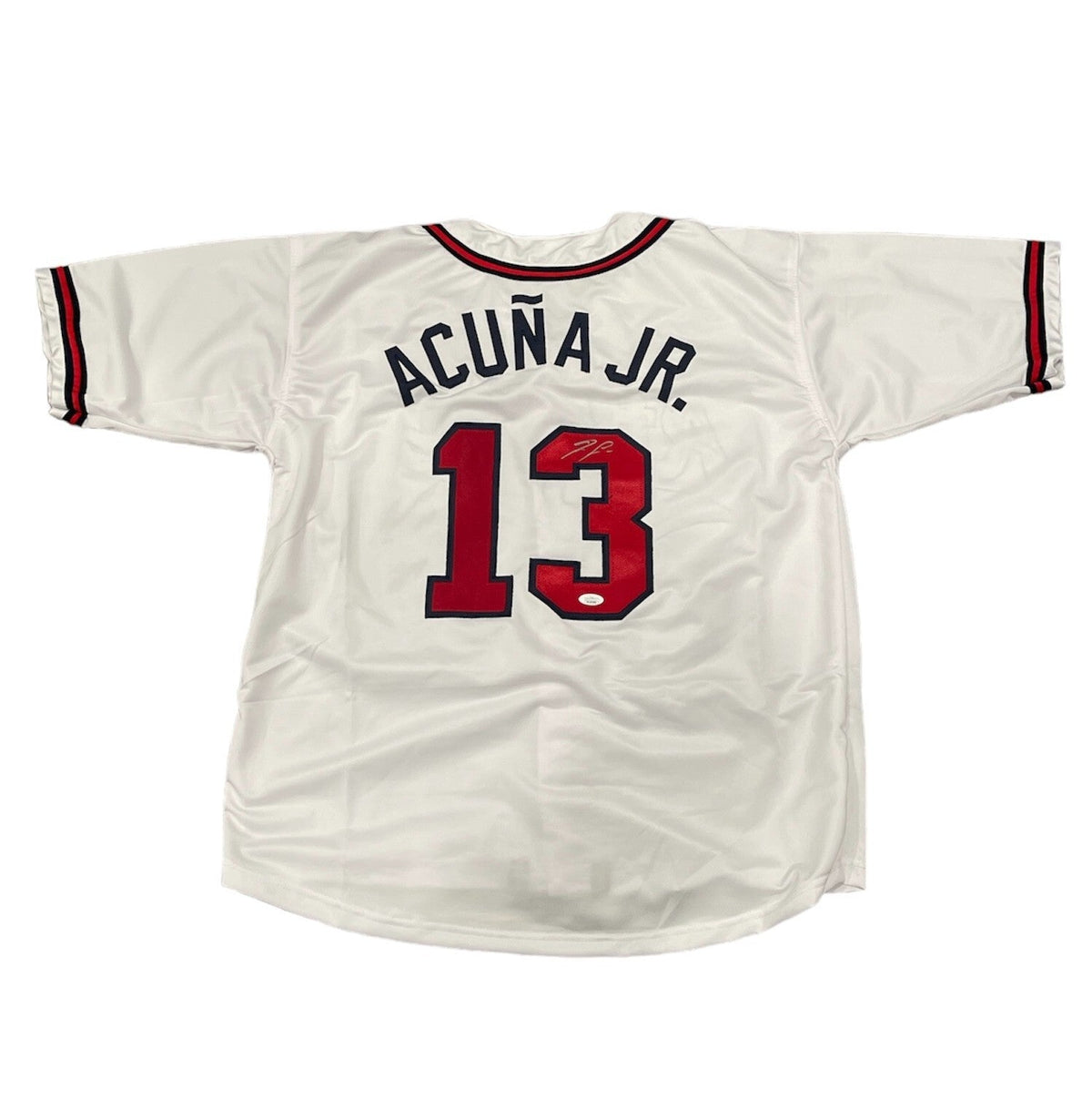 Ronald Acuna Jr. Signed Atlanta Braves Custom Jersey JSA Witness COA