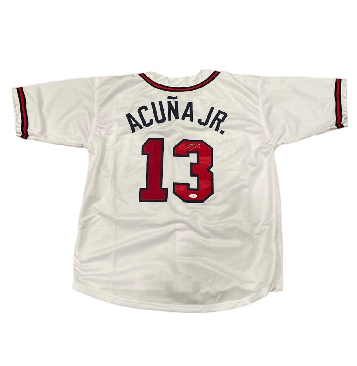 Ronald Acuna Jr. Signed Atlanta Braves Custom Jersey JSA Witness COA