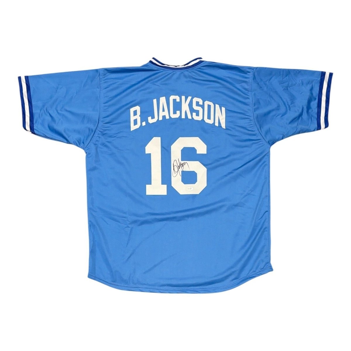 Bo Jackson Signed Autographed Kansas City Royals Custom Jersey JSA Witness COA