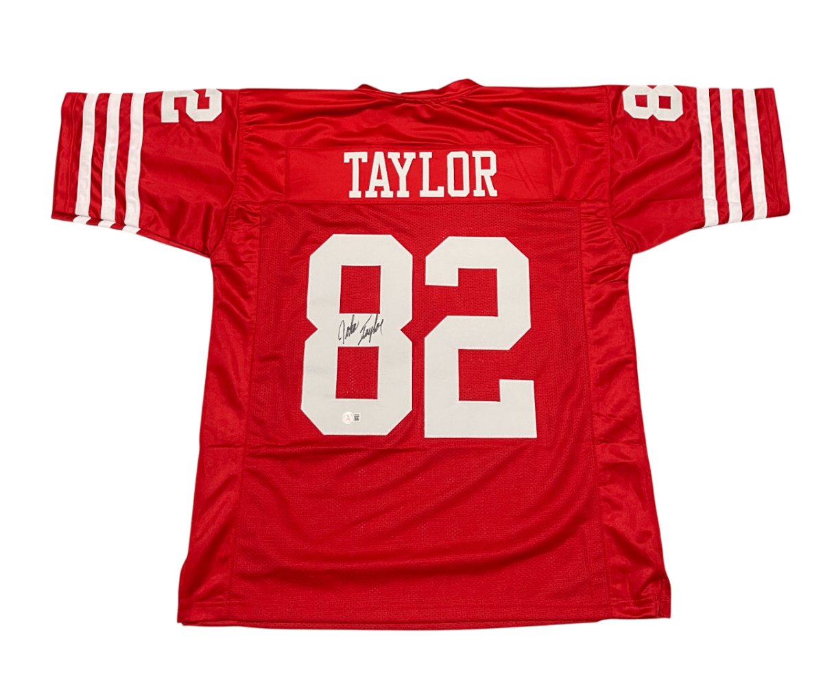 John Taylor Signed San Francisco 49ers Custom Jersey Beckett Witness BAS COA