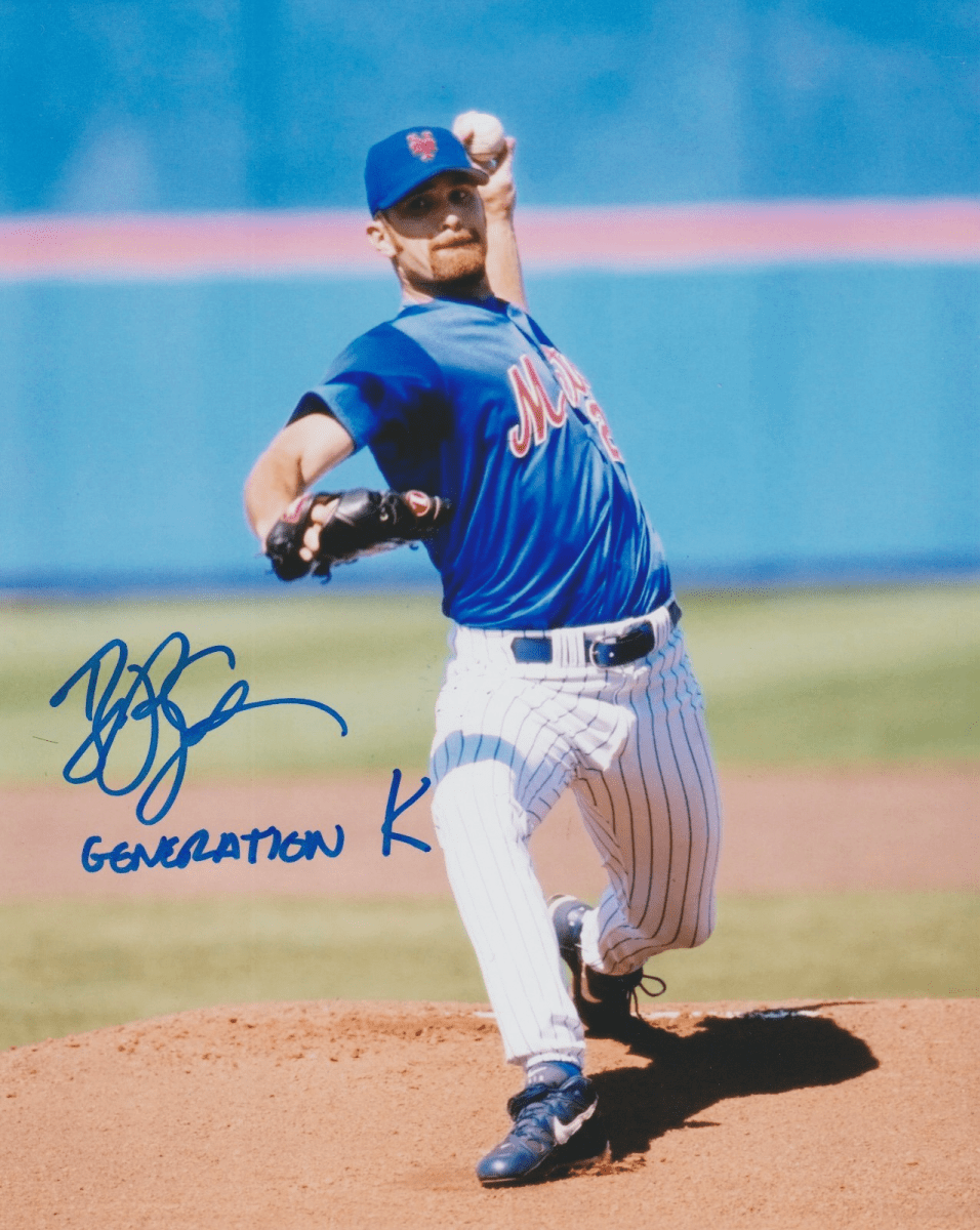 Bill Pulsipher Signed New York Mets 8x10 Photo w/ Generation K LSCM COA #1