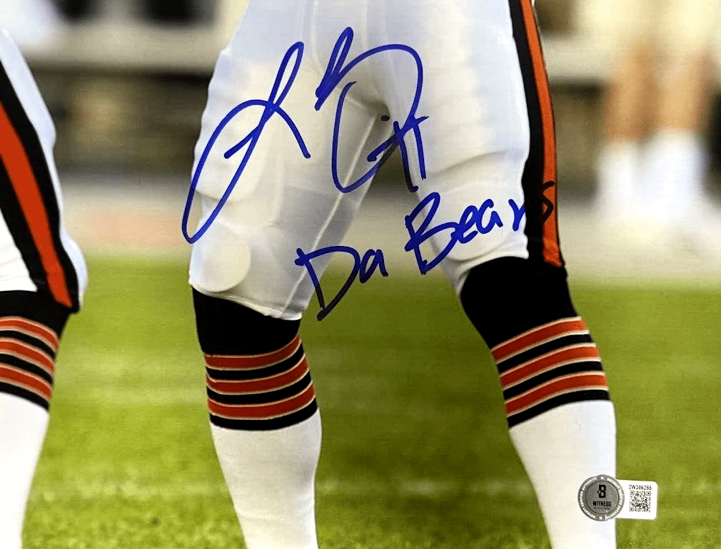Brian Urlacher &amp; Lance Briggs Dual Signed Auto 16x20 Photo w Ins Beckett BAS COA