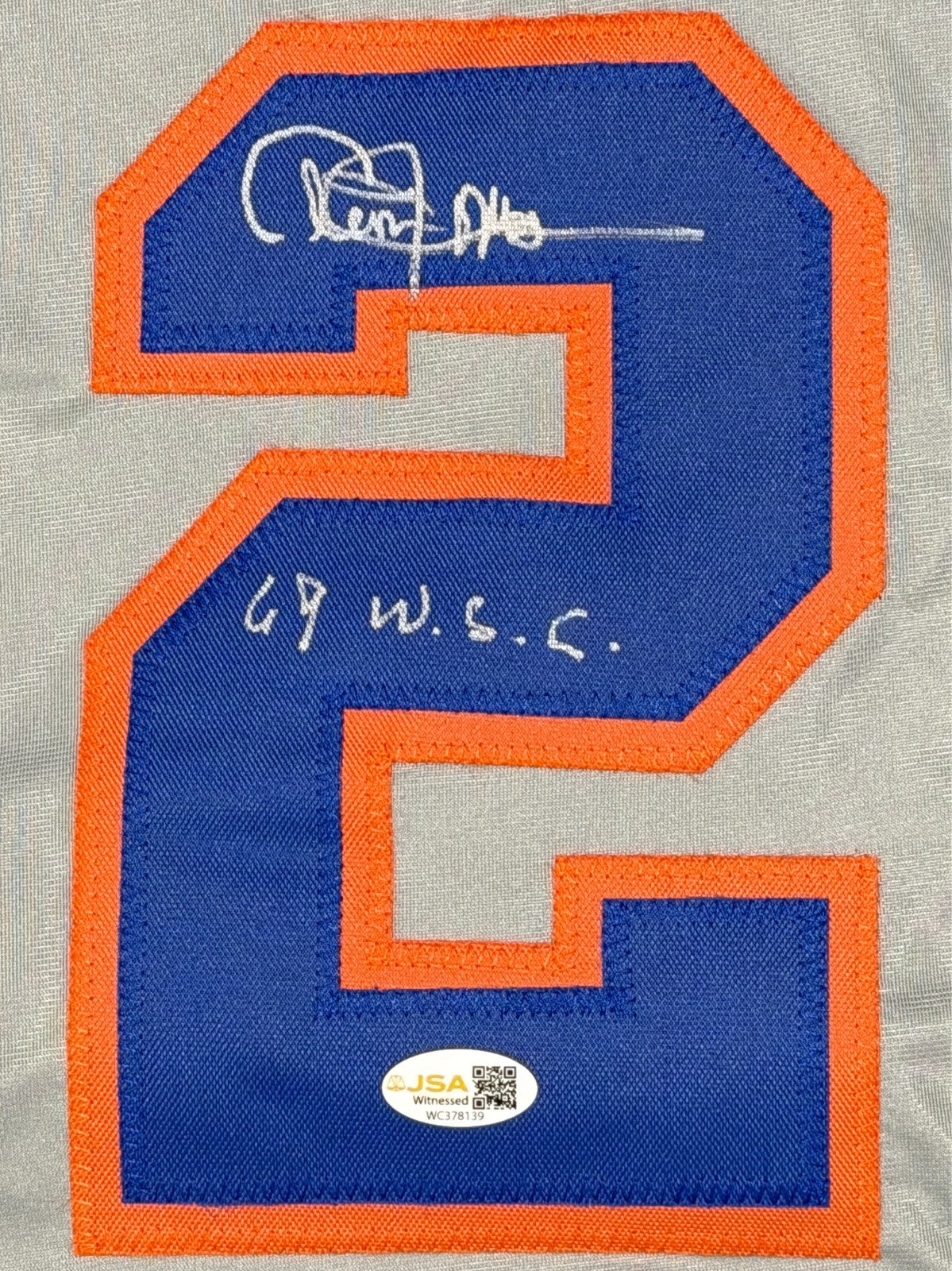 Cleon Jones Signed New York Mets Custom Jersey w/ 69 WSC JSA Witness COA