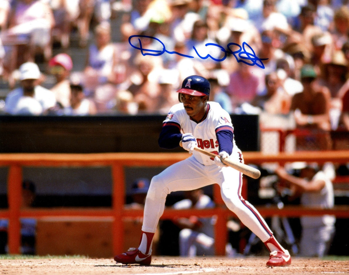 Devon White Signed Autographed California Angels 8x10 Photo LSCM COA #2