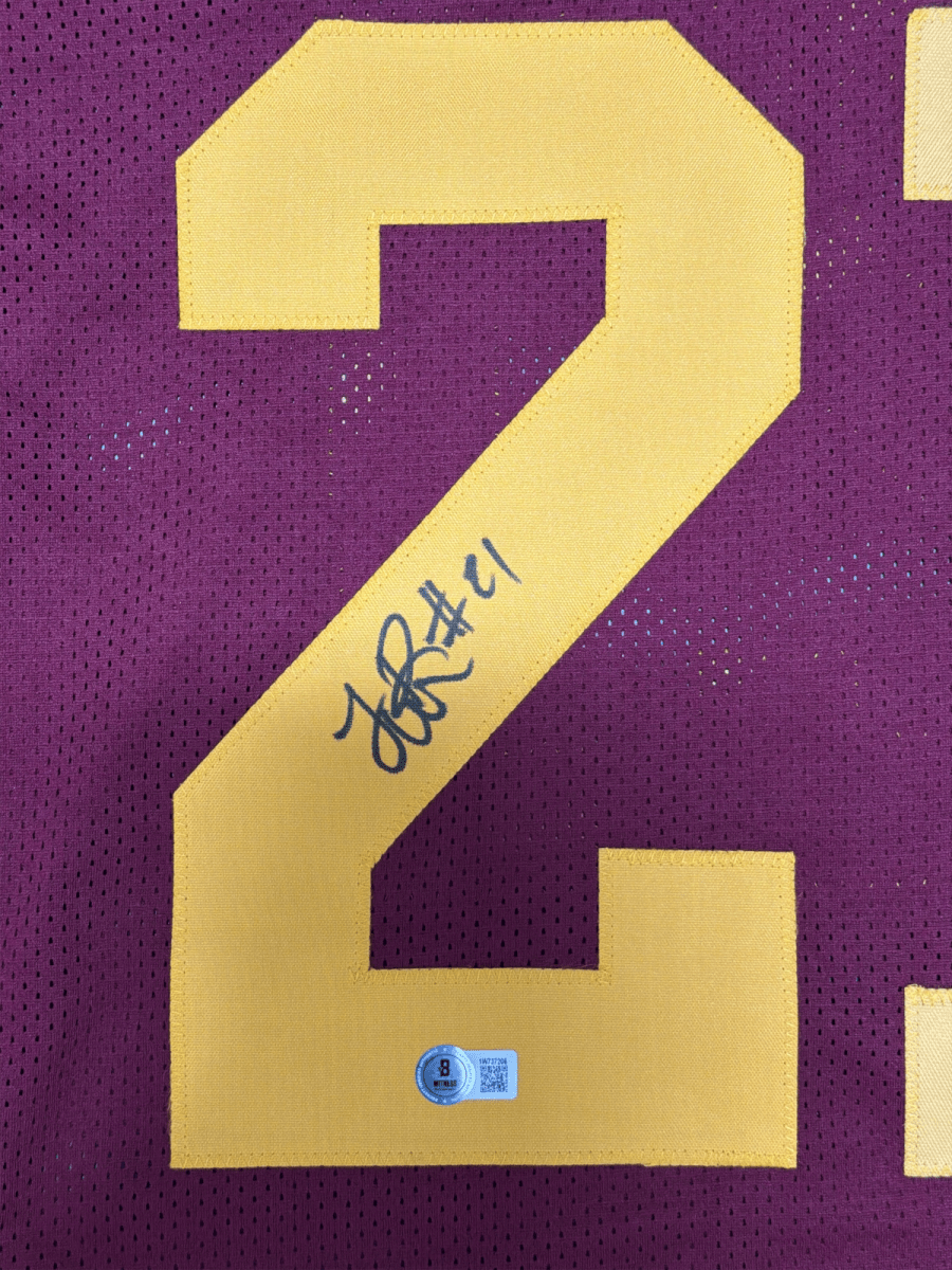 LenDale White Signed USC Trojans Custom Jersey Beckett Witness BAS COA