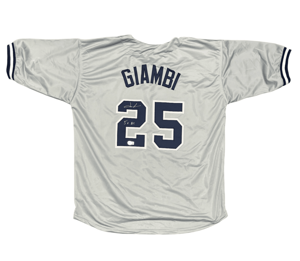 Jason Giambi Signed New York Yankees Custom Jersey w/ 5x AS Beckett BAS COA