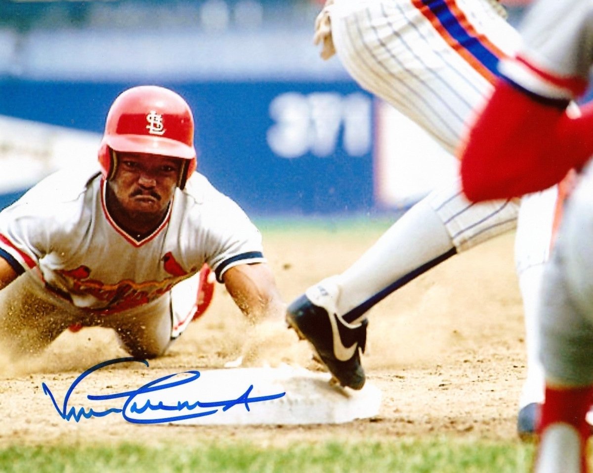 Vince Coleman Signed Autographed St Louis Cardinals 8x10 Photo LSCM COA #1