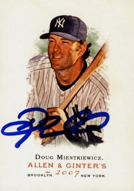 Doug Mientkiewicz Signed Auto 2007 Topps Allen &amp; Ginter #241 LSCM COA Yankees