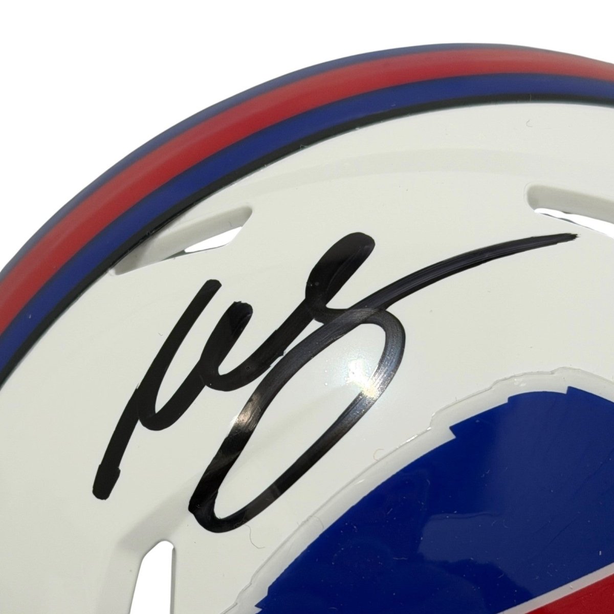 Willis McGahee Signed Buffalo Bills Speed Mini Helmet JSA Witness COA