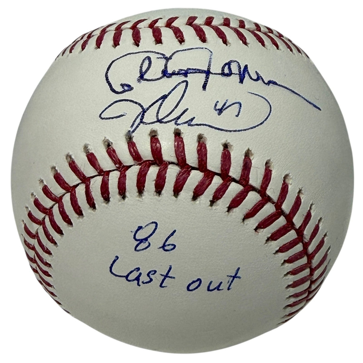 Cleon Jones &amp; Jesse Orosco Dual Signed ROMLB Baseball w/ Last Out WS JSA Wit COA