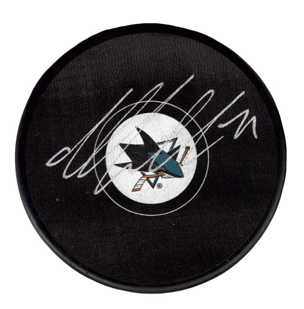 Macklin Celebrini Signed Autographed San Jose Sharks Logo Puck Fanatics COA