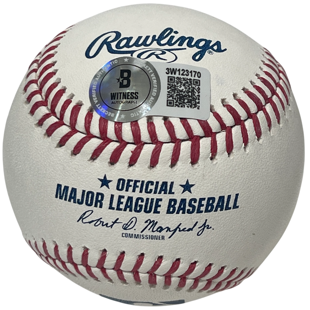 Frank Thomas Signed Autographed ROMLB Stat Baseball w/ 4 Ins Beckett Wit BAS COA