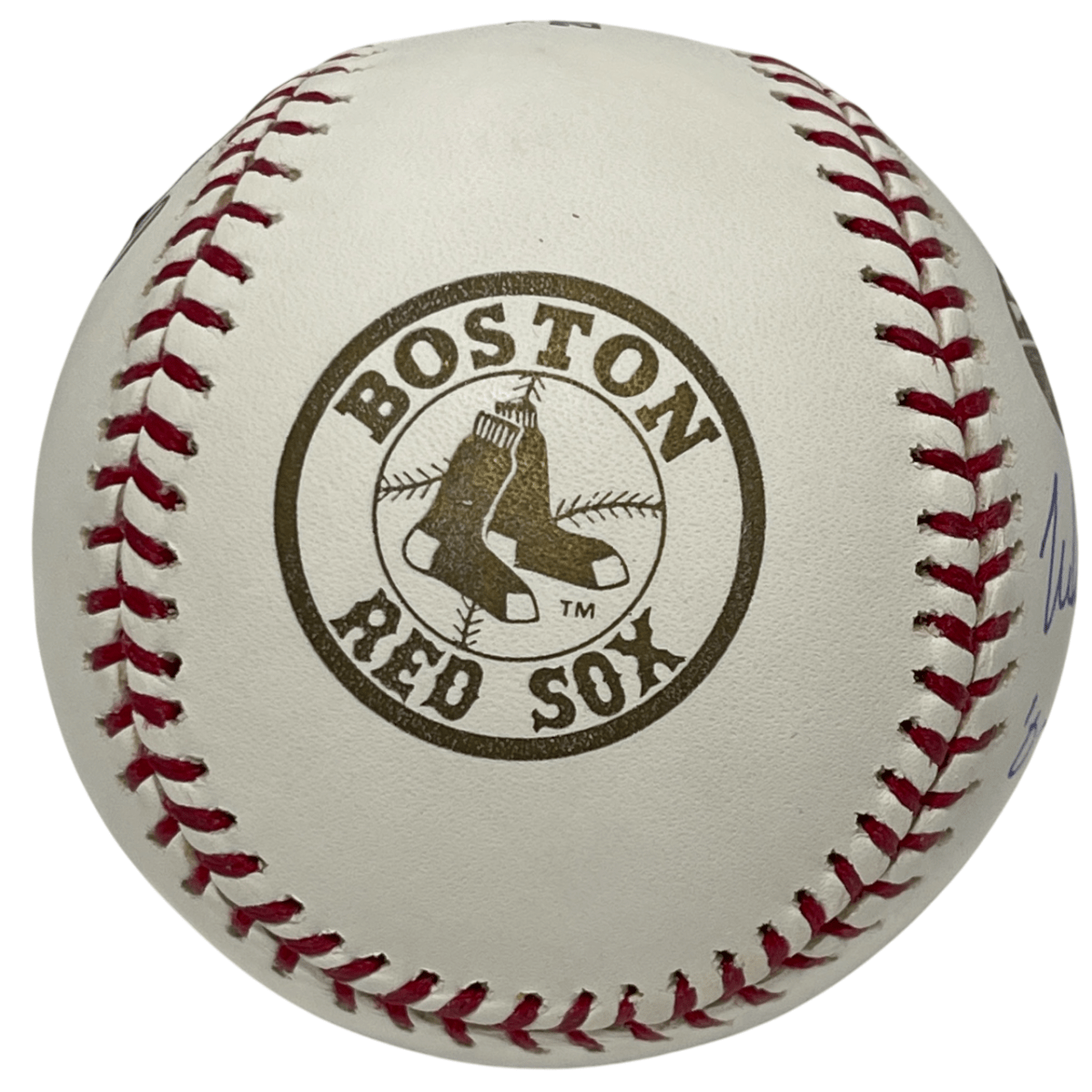 Mike Lowell Signed 2007 World Series LE Gold Baseball w WS MVP Beckett W BAS COA