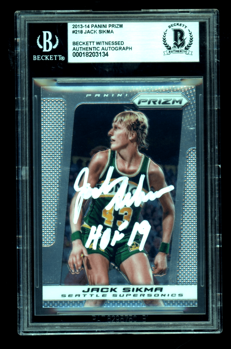 Jack Sikma 2013-14 Panini Prizm Basketball #218 Signed Beckett BGS BAS Auto