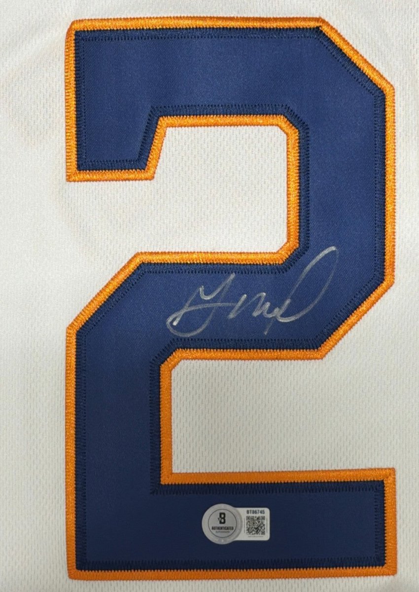 Jose Altuve Signed Autographed Houston Astros Custom Replica Jersey BAS COA