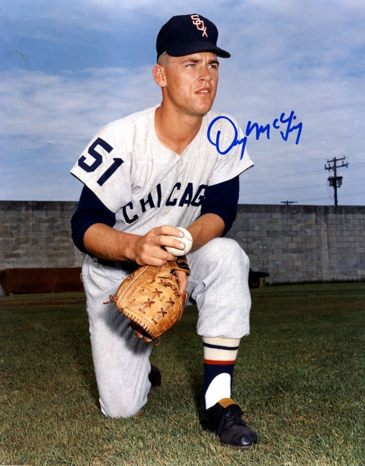 Denny McLain Signed Autographed Chicago White Sox 8x10 Photo LSCM COA #11