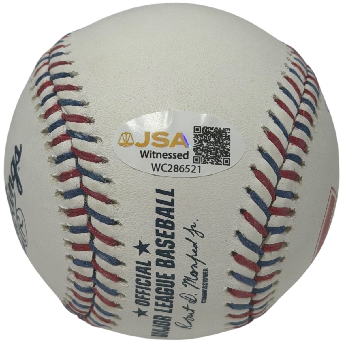 Lee Smith Signed Chicago Cubs Logo Baseball w/ Cubs HOF 2021 JSA WITNESS COA