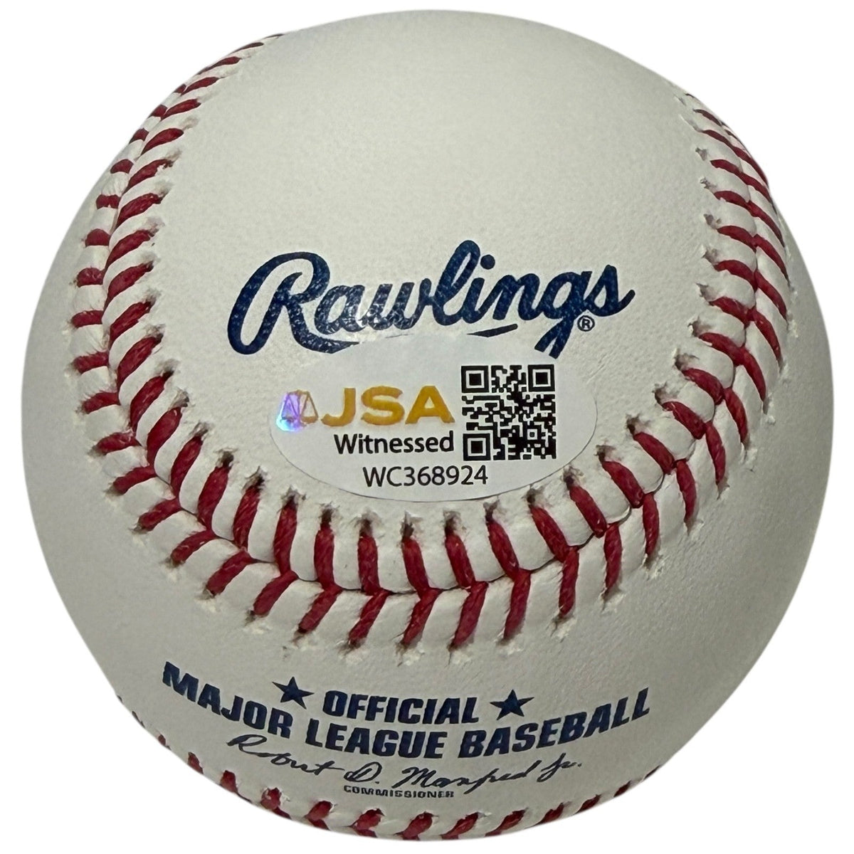 R.A. Dickey Signed Autographed ROMLB Baseball JSA Witness COA New York Mets